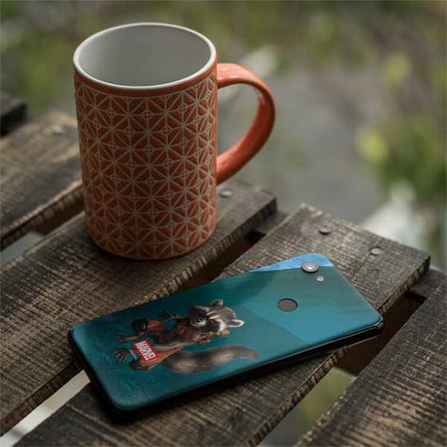 Marvel Rocket and Baby Groot Cosmic Bond Google Pixel 3a XL Skin